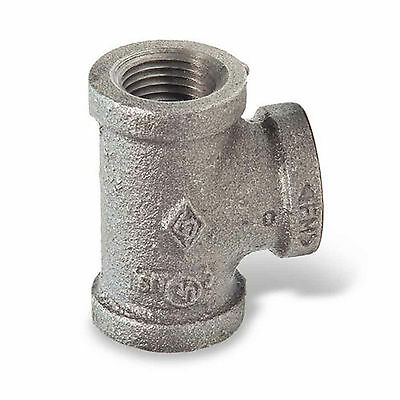 1/2" Black Malleable Iron Tee 3-way Fitting Pipe Npt